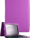 HHI Asus Transformer Prime TF201 Keyboard Case with Portfolio Stand Cover - Purple (Package include a HandHelditems Sketch Stylus Pen)