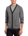 Alternative Men's Hal Cardigan, Eco Black Herringbone, Small