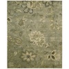 Nourison JA41 Jaipur Rectangle Hand Tufted Area Rug, 5.6 by 8.6-Feet, Silver