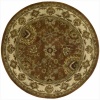 Nourison JA13 Jaipur Round Hand Tufted Area Rug, 8-Feet, Rust