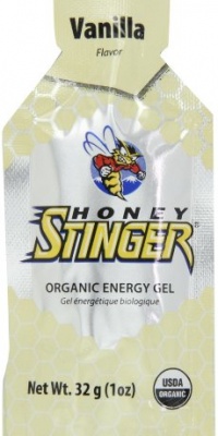 Honey Stinger Organic Energy Gel, Vanilla, 1- Ounce Pouches (Pack of 24)