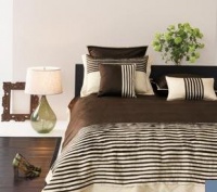 Blissliving Home Lucca Sham, European, Brown