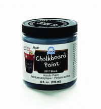 FolkArt 2517 8-Ounce Chalkboard Paint, Black