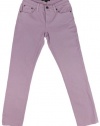 Lauren Jeans Co. Women's Colored Slimming Modern Straight Ankle Jeans (2, Wisteria Purple)