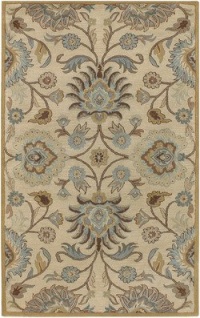 Surya CAE-1012 Caesar Beige 8-Feet by 10-Feet Oval Area Rug