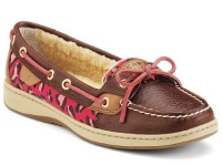 Sperry Top-Sider Women's Angelfish Fur,Tan/Berry Leopard,US 7.5 M