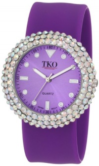 TKO ORLOGI Women's TK613CLPR Crystal Slap Purple Watch