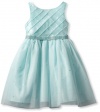 Sweet Heart Rose Girls 2-6X Sequin Special Occasion Dress, Aqua, 6