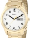 Timex Men's T2N064 Elevated Classics Dress Gold-Tone Expansion Band Watch