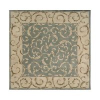 Versailles Palace VP4 Square Rug, Aqua, 8.0-Feet