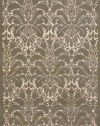 Liora Manne Seville Modern Damask Hand Tufted Rug, 5 by 8-Feet, Silver