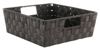 Whitmor 6581-2711 Woven Strap Shelf Tote, Espresso