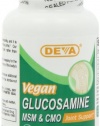 Deva Vegan Vitamins Glucosamine, MSM, CMO, 90 Tablets