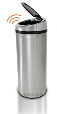 iTouchless 42 Liter Automatic Stainless Steel Touchless Trash Can NX