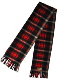 Riverstone Goods Plaid Fringed Soft & Warm Fleece Scarf (Assorted Colors)