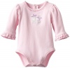 Hartstrings Baby-girls Newborn Long Sleeve Body Suit, Pretty Pink, 6-9 Months