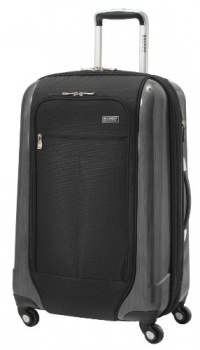 Ricardo Beverly Hills Luggage Crystal City 24 Inch Expandable Spinner Upright Suitcase, Black, Large