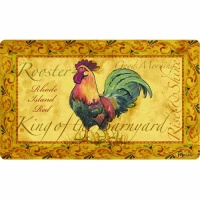 Cushion Comfort 60-122-0099-18X30 Apache Mills Country Rooster Kitchen Mat, 18 by 30-Inch