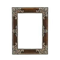 Display memories in this intricate, hand-enameled frame, adorned with topaz Swarovski crystals.