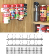 SpiceStor Organizer Rack 20 Cabinet Door Spice Clips