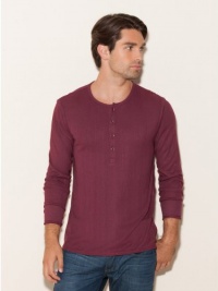 GUESS Redford Long-Sleeve Ribbed Henley