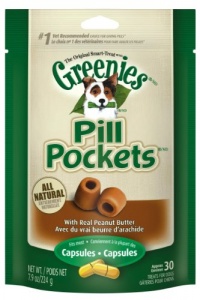 Canine Greenies Pill Pockets Peanut Butter Capsule, 7.9-Ounce