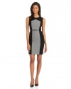 Calvin Klein Women's Colorblock Dress Tih Belt