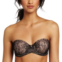 Natori Women's Calais Contour Convertible Strapless Bra, Black/Cafe, 36B