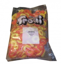 Trolli Gummy Candy Peach Flavored Peachie O's 4 Pound Bulk Value Bag