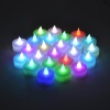 Instapark® LCL-C24 Battery-powered Flameless Color-changing LED Tealight Candles, Two Dozen Pack