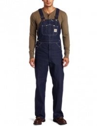 Carhartt Mens Denim Heavyweight Bib Single Knee R08