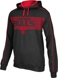 Adidas Chicago Bulls - Pindot Pullover Fleece Hooded Sweatshirt