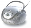 Coby CX-CD241 Portable CD Player with AM/FM Stereo Tuner, Silver