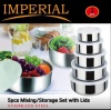 Imperial 5-Piece Bowl Set with Lids