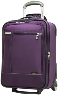 Ricardo Beverly Hills Venice Lite Luggage 17-Inch Expandable Universal Wheelaboard, Purple Plumeria/Black Iris,