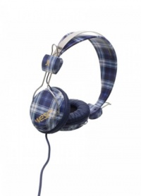 WeSC Checked Bongo Headphone (Medium Blue)