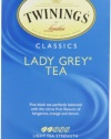 Twinings Lady Grey Tea, Tea Bags, 20-Count Boxes 1.41 ozs., (Pack of 6)