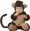 Lil Characters Infant Monkey Costume, Brown/Tan