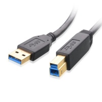 Cable Matters SuperSpeed USB 3.0 Type A to B Cable in Black 6 Feet