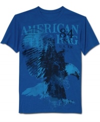 Let your weekend style take flight with this cool graphic tee from American Rag.