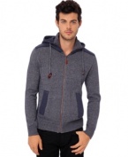 Comfy cotton complete with colorblocked trim, Buffalo David Bitton's Wifin zip hoodie makes utilitarian styling a cinch.