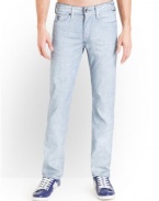 GUESS Lincoln Jeans in Humid Wash Optic White,