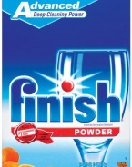 Finish Powder Dishwasher Detergent, Orange Fresh, 75 Ounces (Pack of 2)