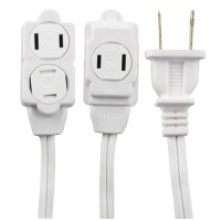 GE 51954 12 feet Extension Cord - White