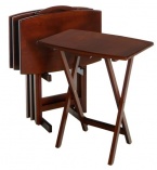 Winsome Wood TV Table Set, Walnut