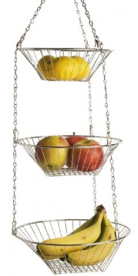 Home Basics Hanging Basket, 3-Tier, Round