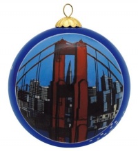 San Francisco Christmas Ornament - Golden Gate Bridge