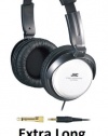 JVC Over-the-Ear Comfortable Stereo Headphones with Extra Long 11 feet Cord, 40mm Driver & Adjustable Cushioned Headband