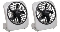 O2cool 5 Battery Operated Portable Fan X 2