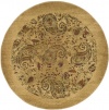 Safavieh LNH224A Lyndhurst Collection Round Area Rug, 4-Feet Diameter, Ivory